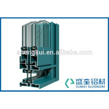 aluminium alloy with green colour aluminium profile for window and door in Zhejiang China